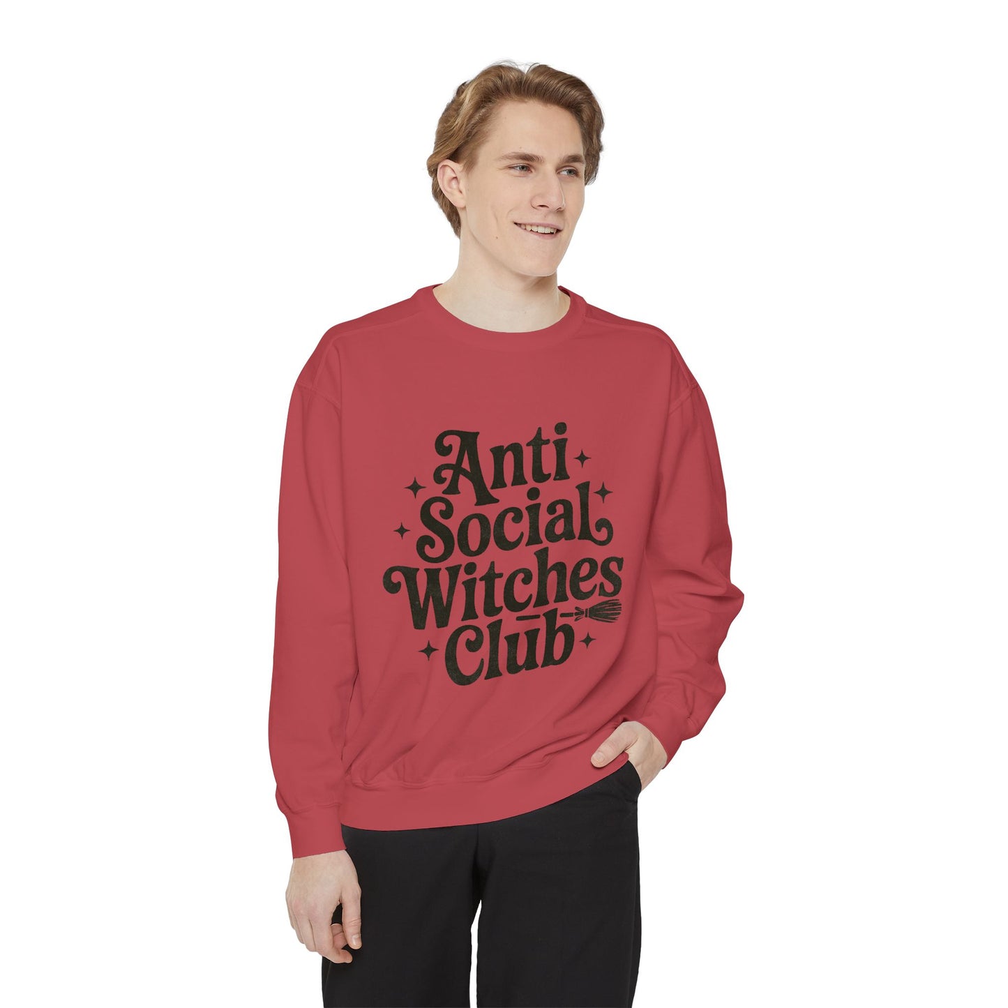 Anti Social Witches Club Sweatshirt | Cozy Unisex Apparel, Gift for Witches, Fall Fashion, Halloween Style, Everyday Wear