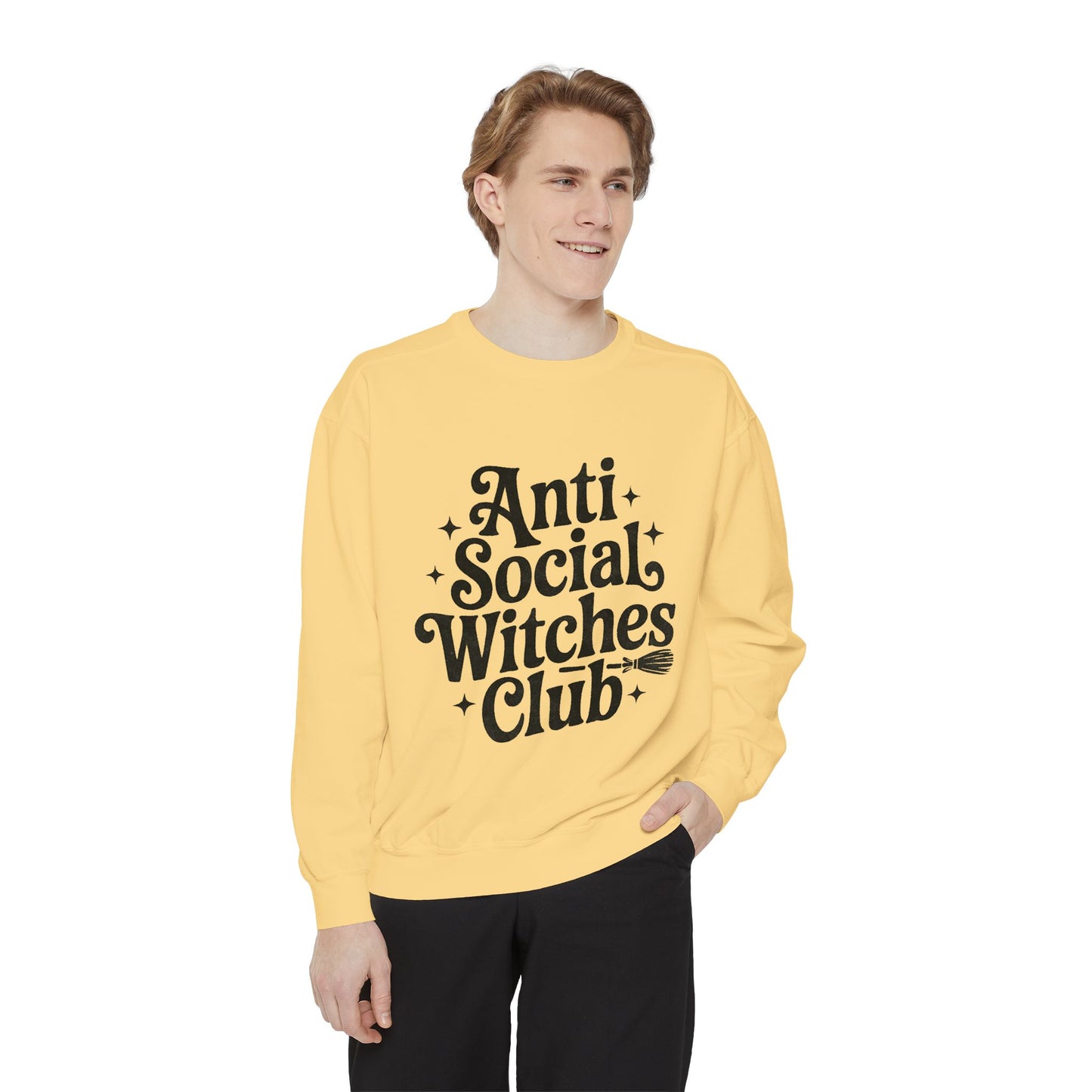 Anti Social Witches Club Sweatshirt | Cozy Unisex Apparel, Gift for Witches, Fall Fashion, Halloween Style, Everyday Wear