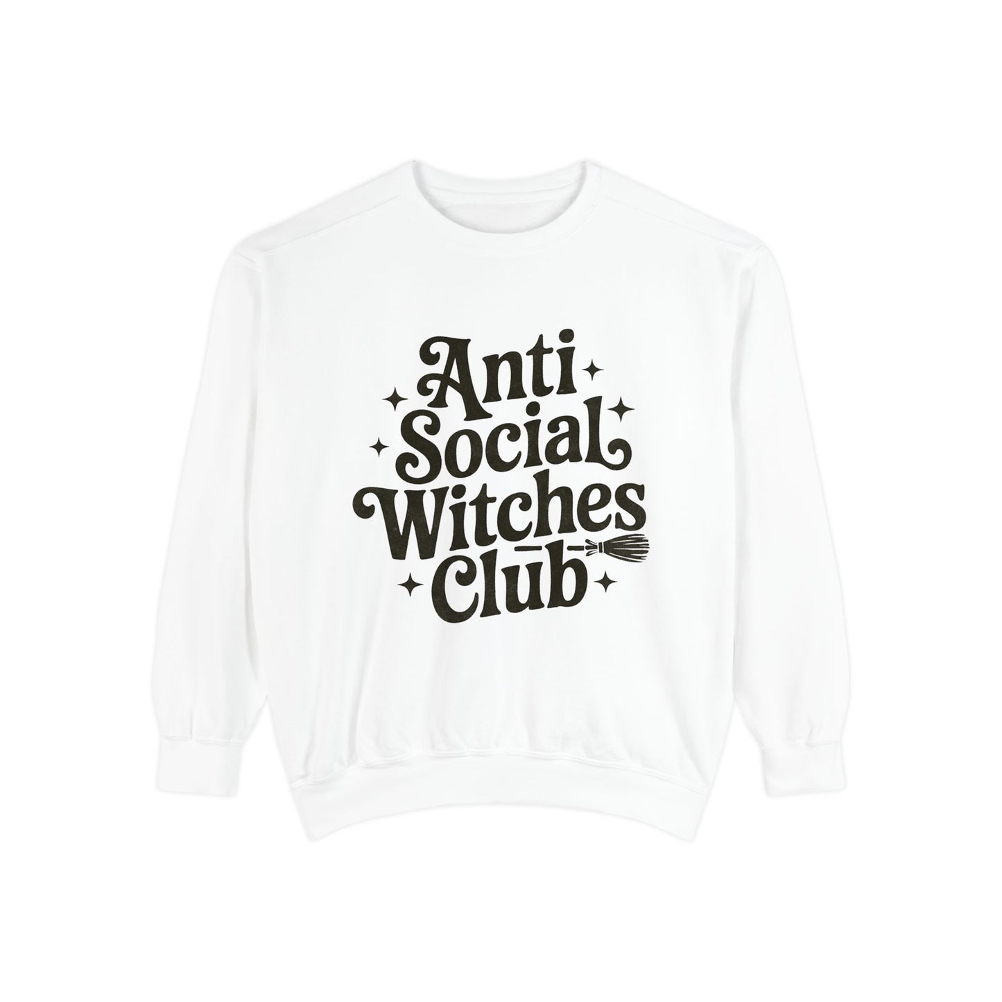 Anti Social Witches Club Sweatshirt | Cozy Unisex Apparel, Gift for Witches, Fall Fashion, Halloween Style, Everyday Wear