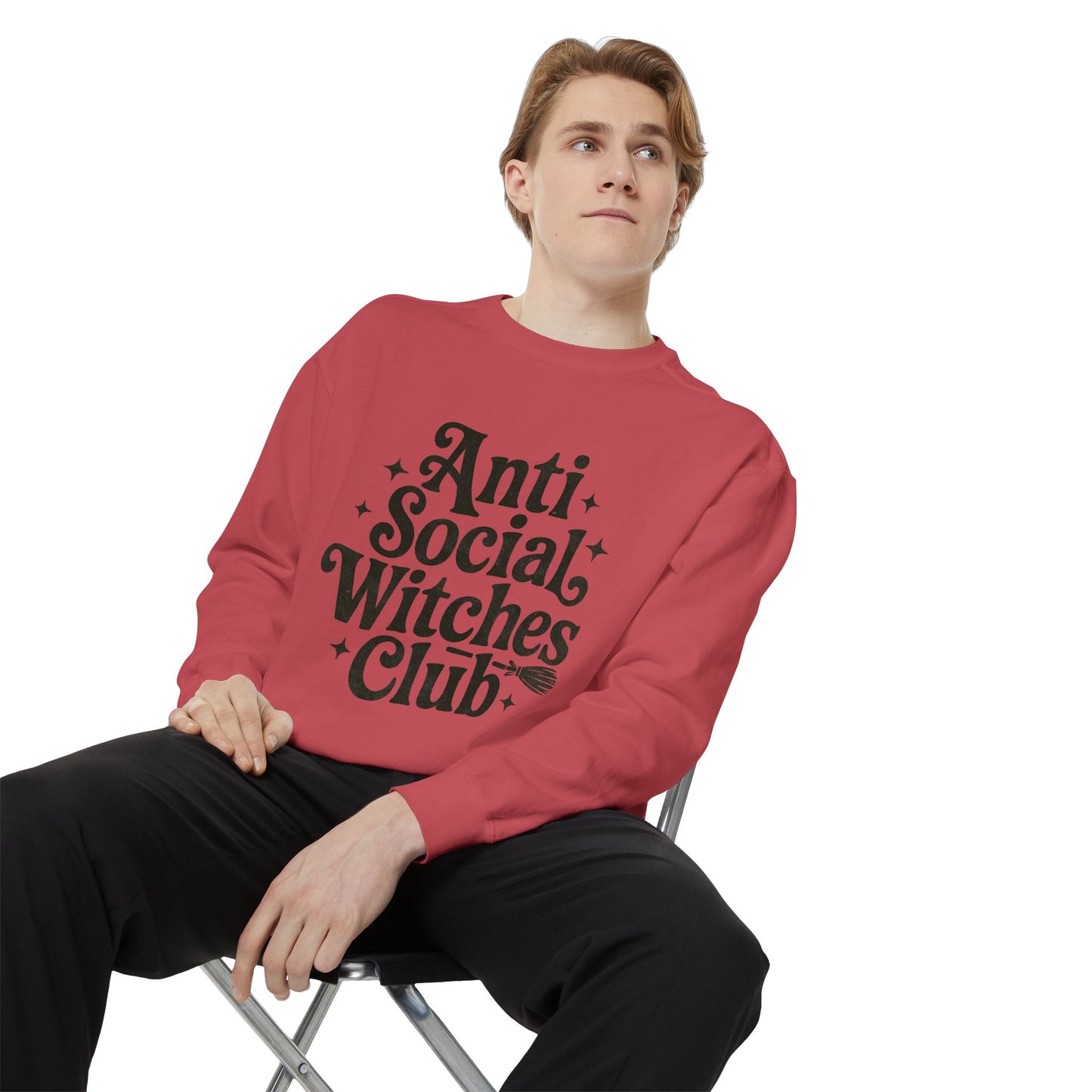 Anti Social Witches Club Sweatshirt | Cozy Unisex Apparel, Gift for Witches, Fall Fashion, Halloween Style, Everyday Wear