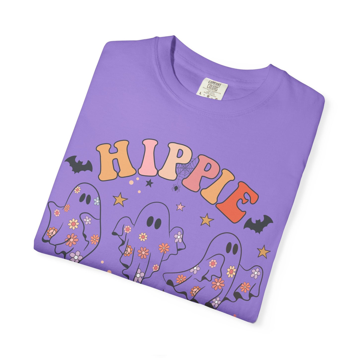 Hippie Halloween T-Shirt | Unisex Garment-Dyed Tee for Festive Fun, Casual Wear, Halloween Party, Fall 2023