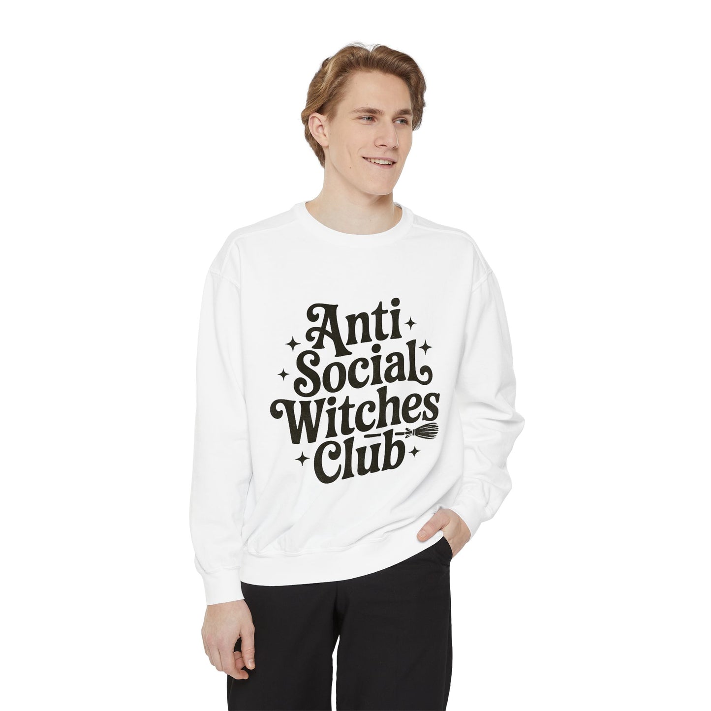 Anti Social Witches Club Sweatshirt | Cozy Unisex Apparel, Gift for Witches, Fall Fashion, Halloween Style, Everyday Wear