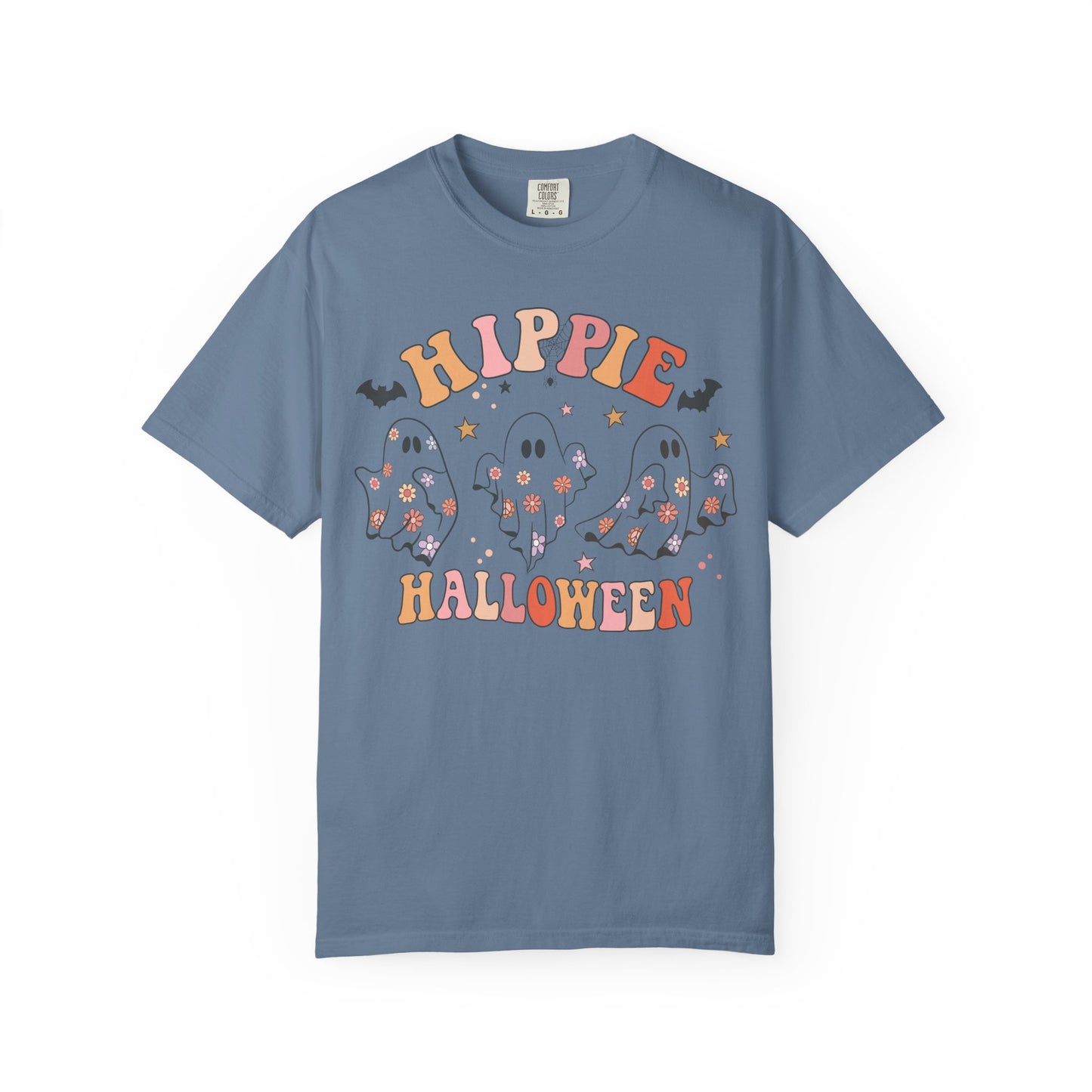 Hippie Halloween T-Shirt | Unisex Garment-Dyed Tee for Festive Fun, Casual Wear, Halloween Party, Fall 2023