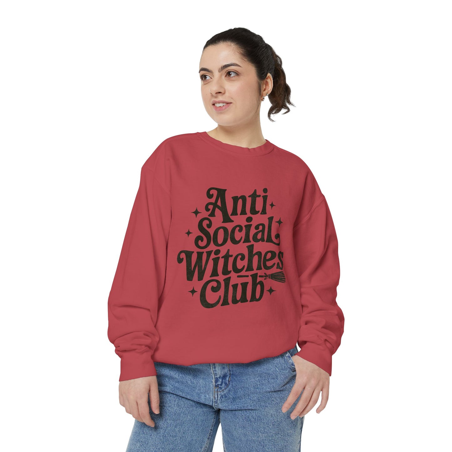 Anti Social Witches Club Sweatshirt | Cozy Unisex Apparel, Gift for Witches, Fall Fashion, Halloween Style, Everyday Wear