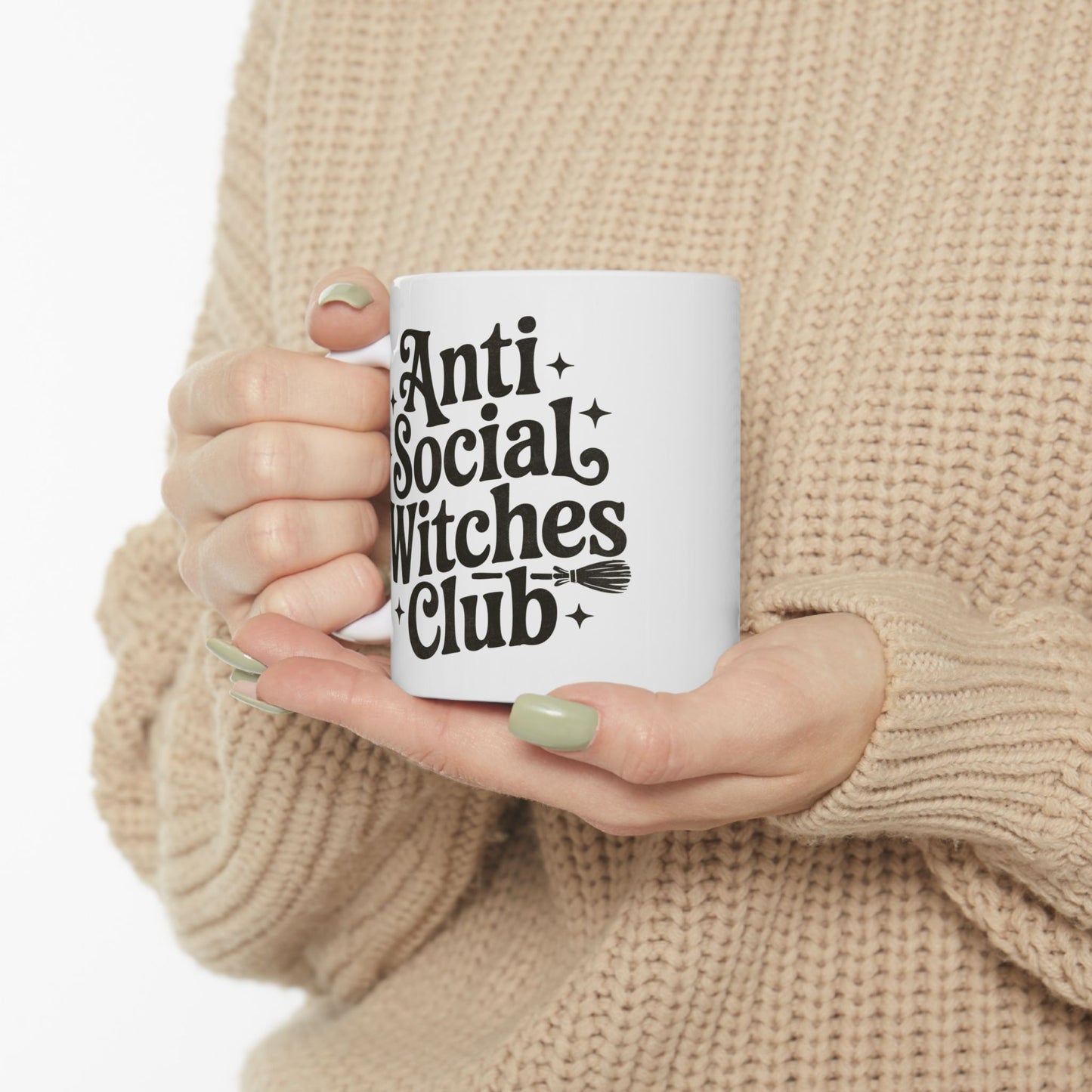 Right Handed Magical Coffee Mug, Witchy Vibes, Gift for Tea Lovers, Halloween Decor, Office Cup, 11oz / 15oz