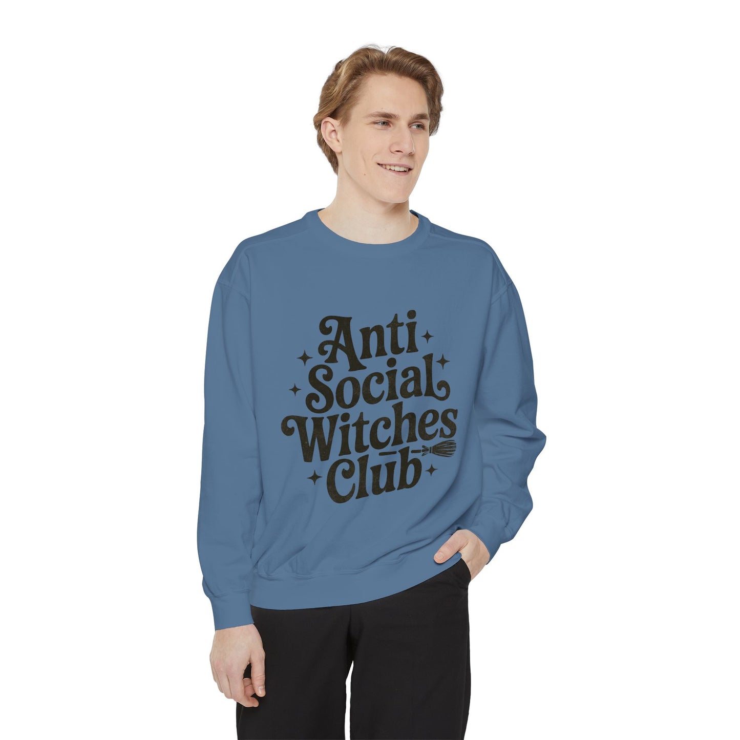 Anti Social Witches Club Sweatshirt | Cozy Unisex Apparel, Gift for Witches, Fall Fashion, Halloween Style, Everyday Wear