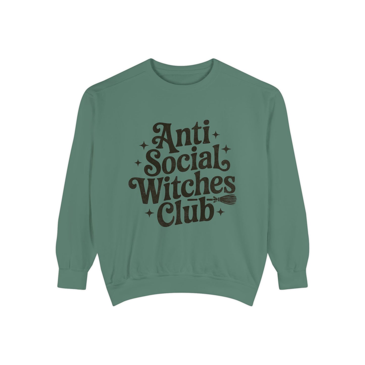 Anti Social Witches Club Sweatshirt | Cozy Unisex Apparel, Gift for Witches, Fall Fashion, Halloween Style, Everyday Wear
