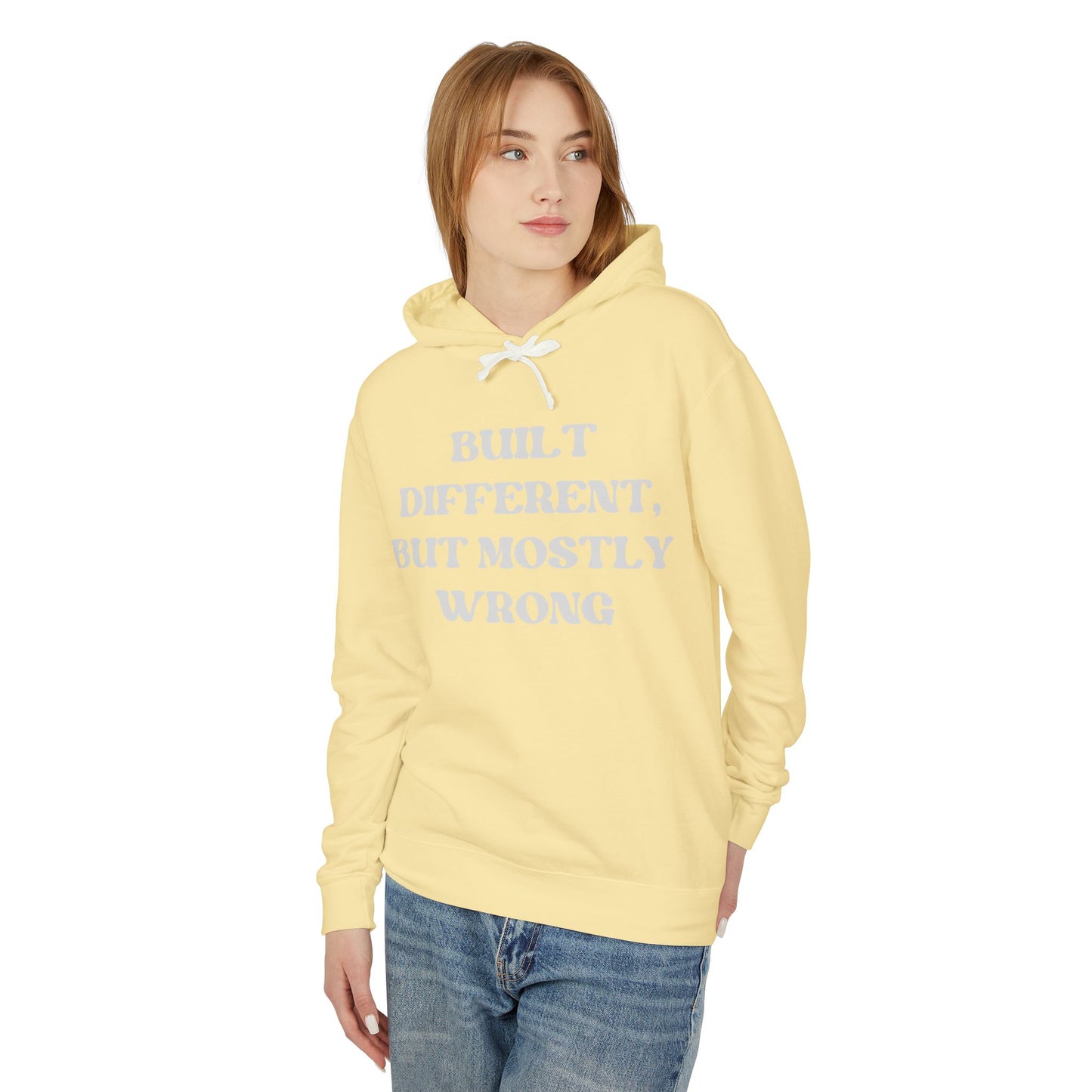 Built Different, but Mostly Wrong Unisex Hooded Sweatshirt