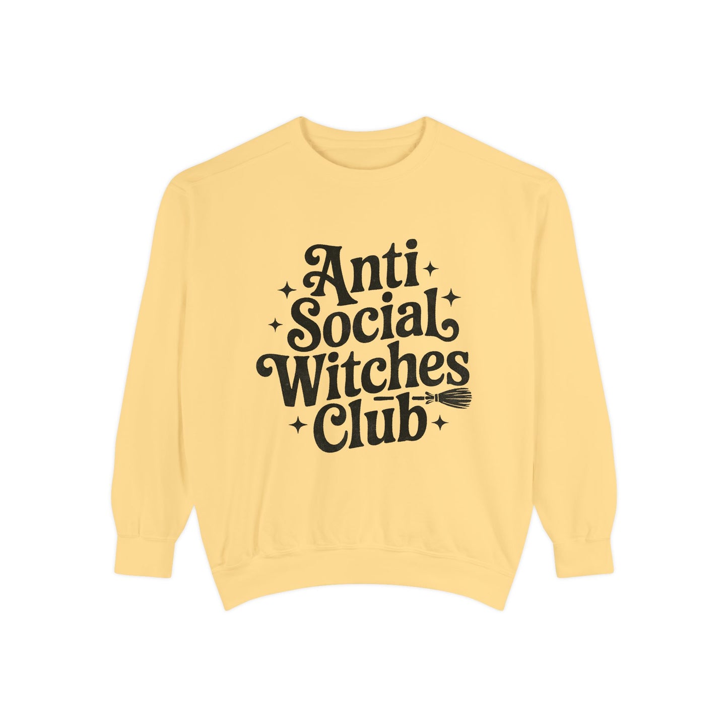 Anti Social Witches Club Sweatshirt | Cozy Unisex Apparel, Gift for Witches, Fall Fashion, Halloween Style, Everyday Wear