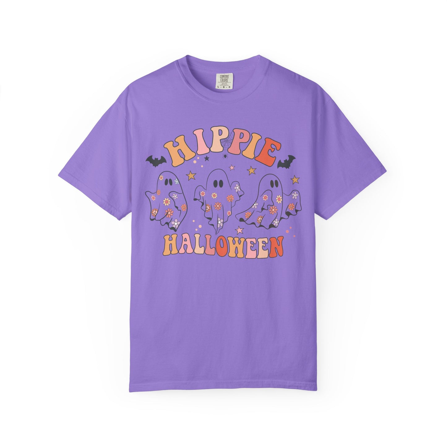 Hippie Halloween T-Shirt | Unisex Garment-Dyed Tee for Festive Fun, Casual Wear, Halloween Party, Fall 2023