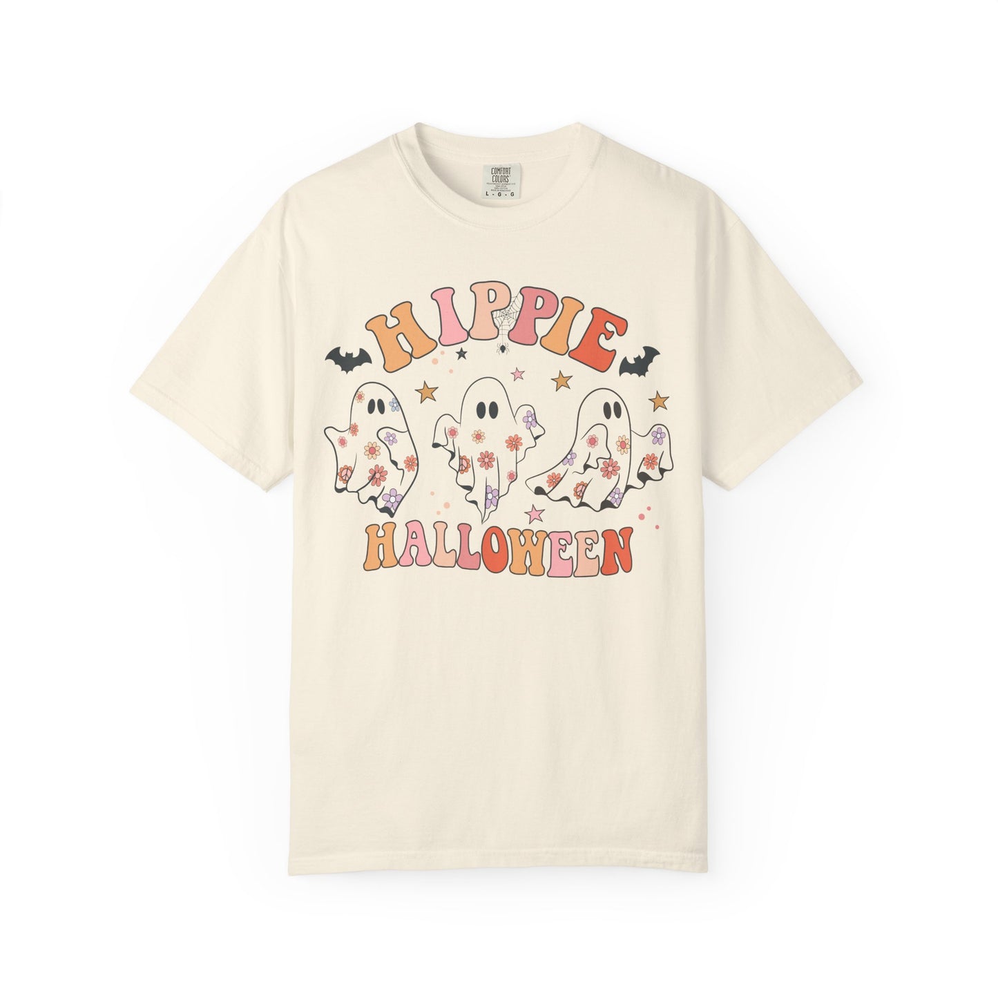 Hippie Halloween T-Shirt | Unisex Garment-Dyed Tee for Festive Fun, Casual Wear, Halloween Party, Fall 2023