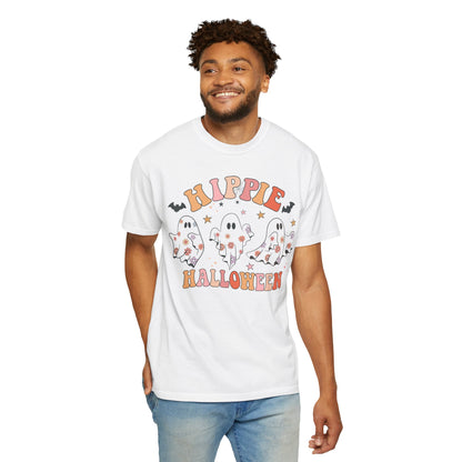 Hippie Halloween T-Shirt | Unisex Garment-Dyed Tee for Festive Fun, Casual Wear, Halloween Party, Fall 2023