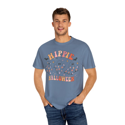 Hippie Halloween T-Shirt | Unisex Garment-Dyed Tee for Festive Fun, Casual Wear, Halloween Party, Fall 2023