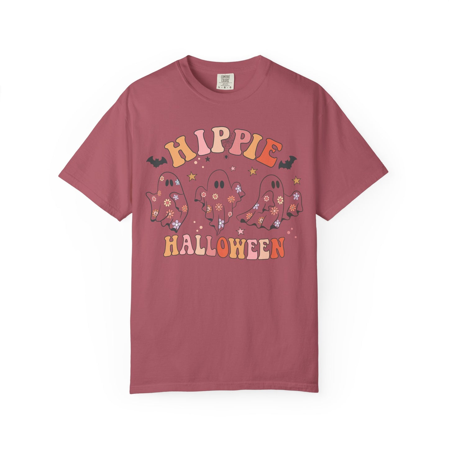 Hippie Halloween T-Shirt | Unisex Garment-Dyed Tee for Festive Fun, Casual Wear, Halloween Party, Fall 2023