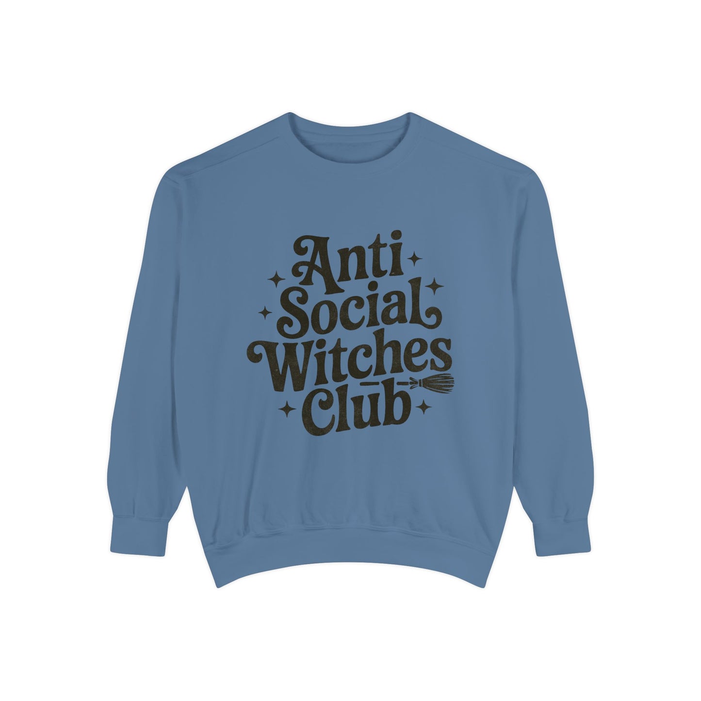 Anti Social Witches Club Sweatshirt | Cozy Unisex Apparel, Gift for Witches, Fall Fashion, Halloween Style, Everyday Wear
