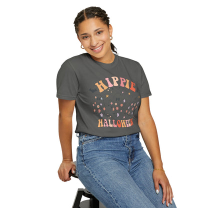 Hippie Halloween T-Shirt | Unisex Garment-Dyed Tee for Festive Fun, Casual Wear, Halloween Party, Fall 2023