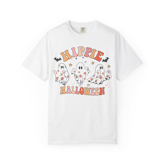 Hippie Halloween T-Shirt | Unisex Garment-Dyed Tee for Festive Fun, Casual Wear, Halloween Party, Fall 2023