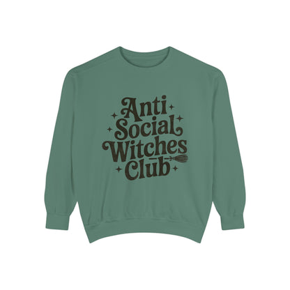 Anti Social Witches Club Sweatshirt | Cozy Unisex Apparel, Gift for Witches, Fall Fashion, Halloween Style, Everyday Wear