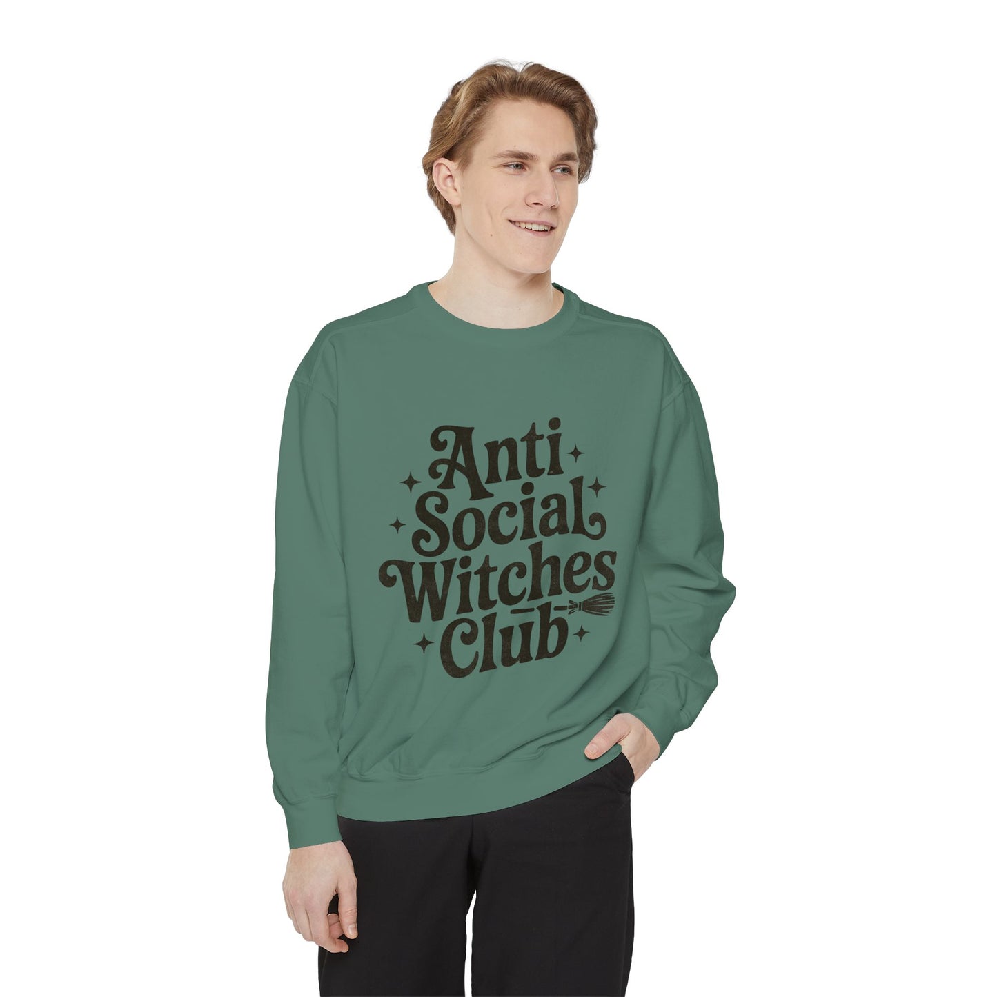 Anti Social Witches Club Sweatshirt | Cozy Unisex Apparel, Gift for Witches, Fall Fashion, Halloween Style, Everyday Wear