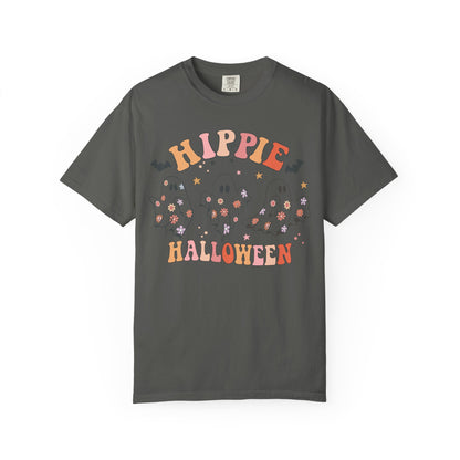 Hippie Halloween T-Shirt | Unisex Garment-Dyed Tee for Festive Fun, Casual Wear, Halloween Party, Fall 2023