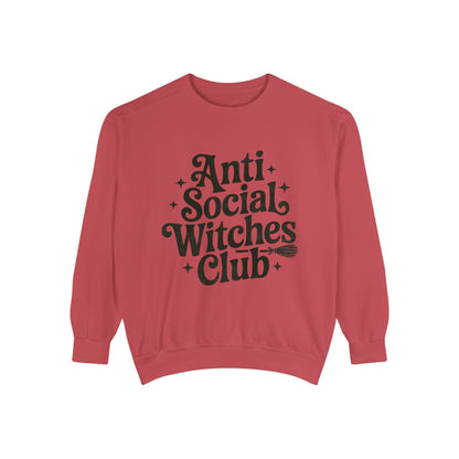 Anti Social Witches Club Sweatshirt | Cozy Unisex Apparel, Gift for Witches, Fall Fashion, Halloween Style, Everyday Wear