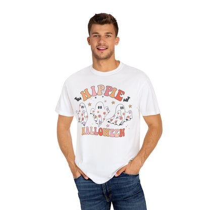 Hippie Halloween T-Shirt | Unisex Garment-Dyed Tee for Festive Fun, Casual Wear, Halloween Party, Fall 2023